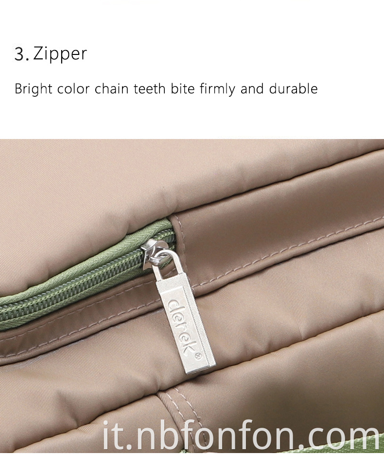 Metal zipper material is safe and reliable, with smooth opening and closing